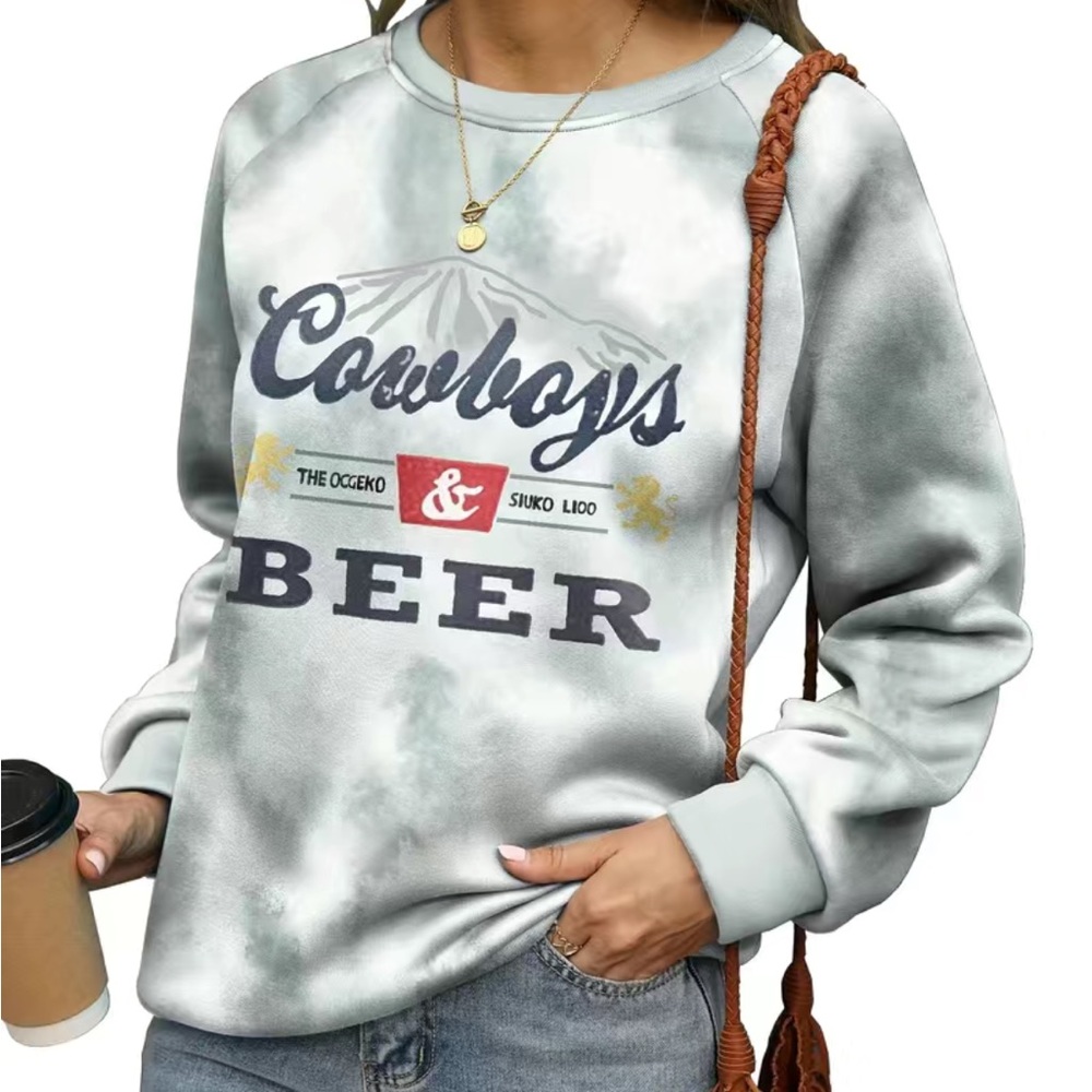 Cowboys & beer sweatshirt
